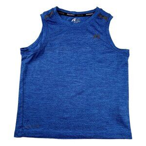 Russell Youth Blue Swim Shirt with Dri Power Properties size Small (6-7)  JH1525